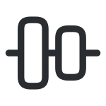 Align Horizontally SVG Icon